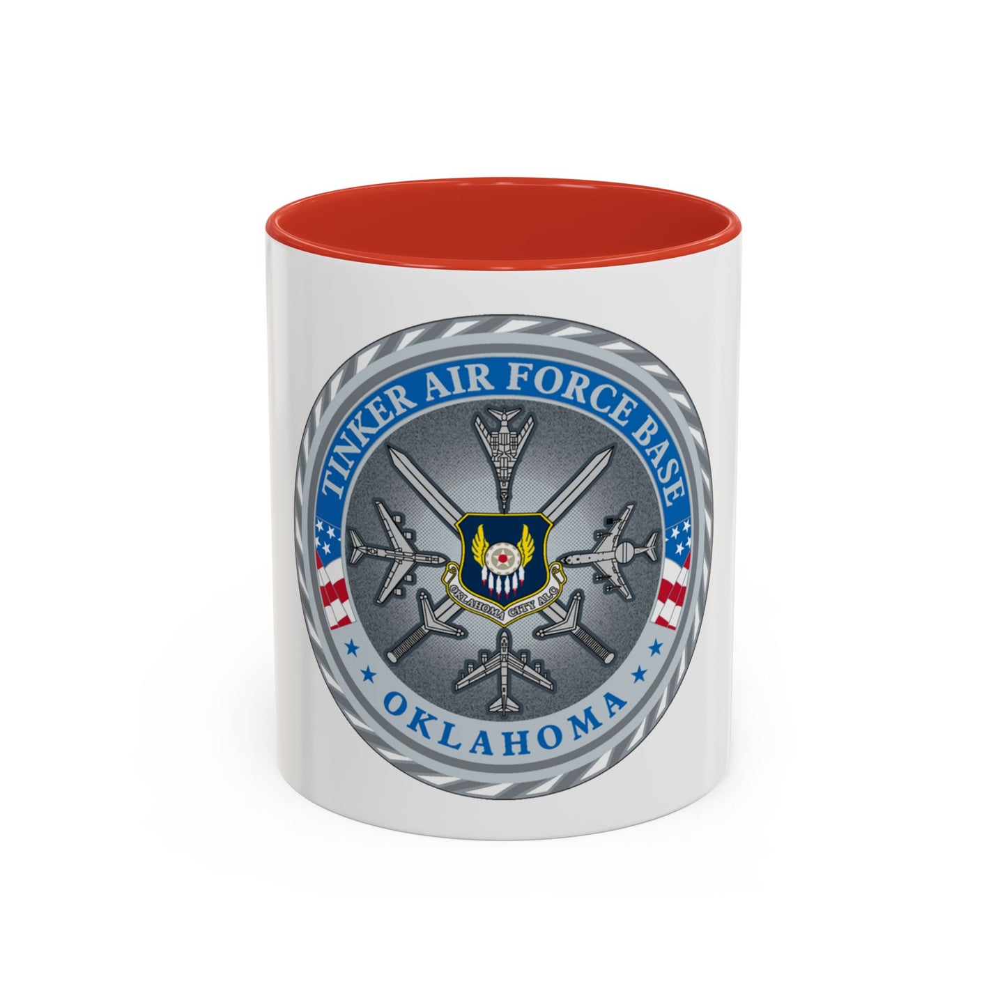 Tinker AF Base (U.S. Air Force) Accent Coffee Mug