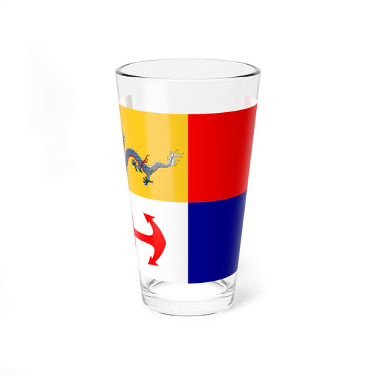 Imperial Chinese Navy Secretarys Flag 1909-1911 (China) Pint Glass 16oz