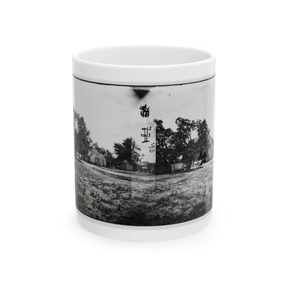 Cold Harbor, Va, Vicinity. W. P. Burnett's House; Tents At Left (U.S. Civil War) White Coffee Mug