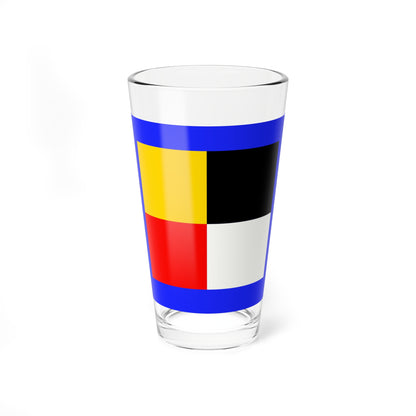 Atarashiki-mura flag (Japan) Pint Glass 16oz