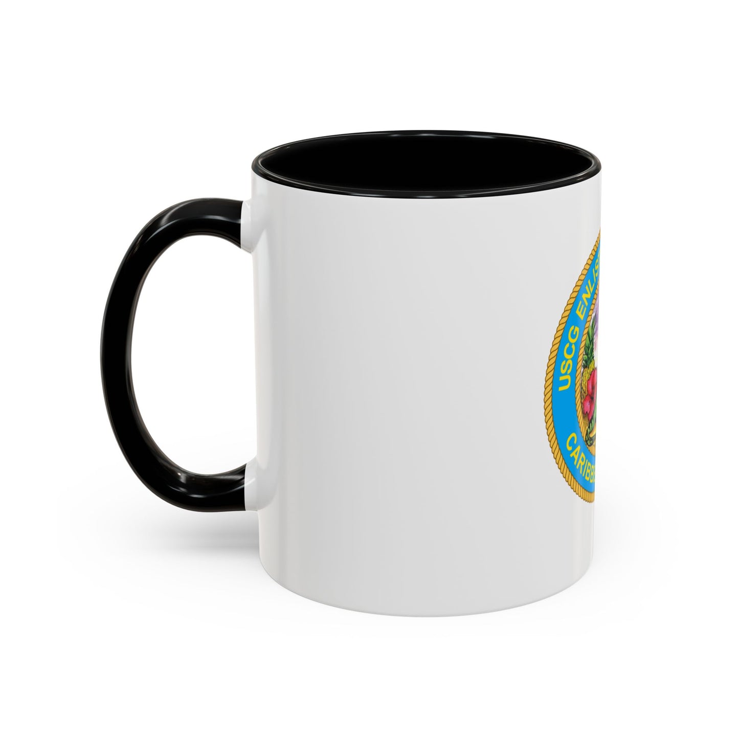 USCG EnlAssocCaribbean Branch (U.S. Coast Guard) Accent Coffee Mug