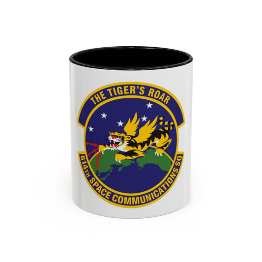 614th Space Communications Squadron (U.S. Air Force) Accent Coffee Mug
