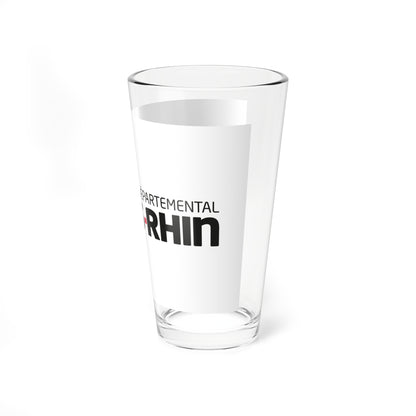 Flag of the Department of Bas-Rhin (France) Pint Glass 16oz