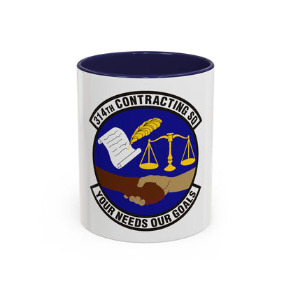 314th Contracting Squadron (U.S. Air Force) Accent Coffee Mug