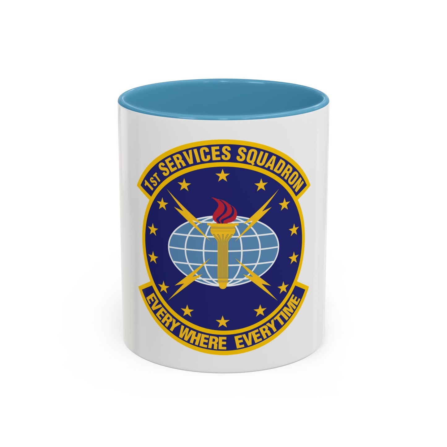 1st Services Squadron (U.S. Air Force) Accent Coffee Mug