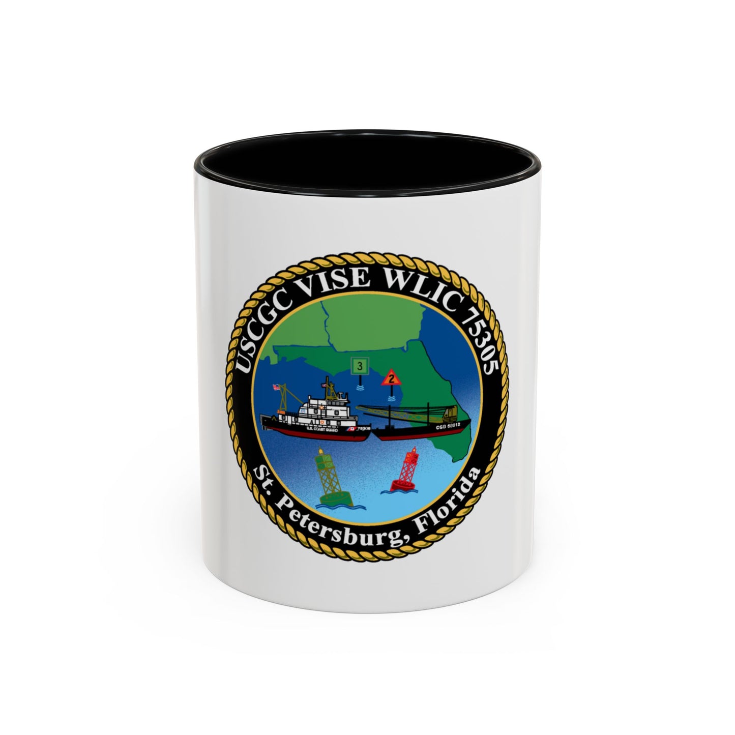 USCGC VISE WLIC 75305 (U.S. Coast Guard) Accent Coffee Mug