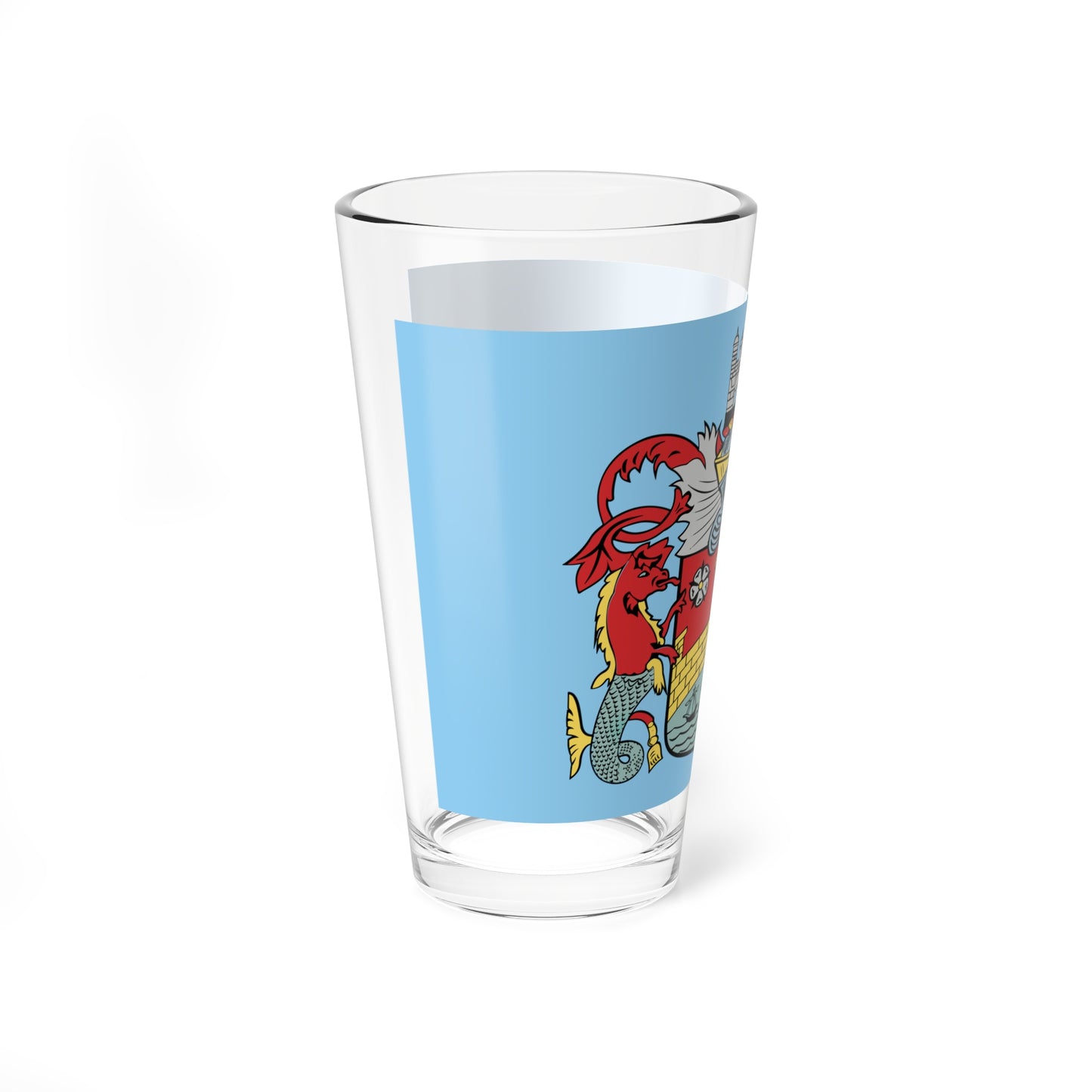 Cambridge City Council Flag (England) Pint Glass 16oz