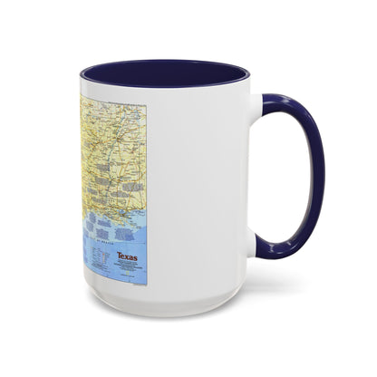 USA - Texas 1 (1986) (Map) Accent Coffee Mug