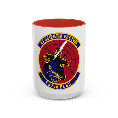 637th Electronic Systems Squadron (U.S. Air Force) Accent Coffee Mug