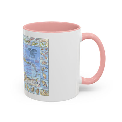 West Indies & Central America (1970) (Map) Accent Coffee Mug