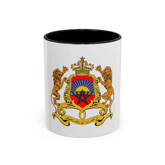 Gold lions flank a red shield with a green pentagram and sunburst, under a jewelled crown in flat vector style.