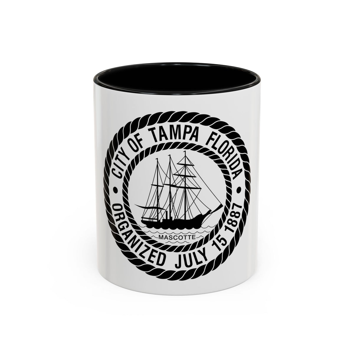 Seal of Tampa Florida - Accent Coffee Mug