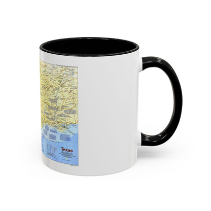 USA - Texas 1 (1986) (Map) Accent Coffee Mug