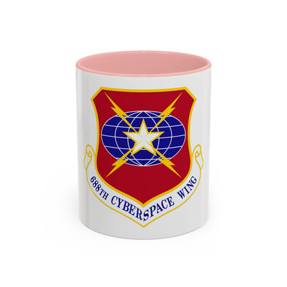 688 Cyberspace Wing ACC (U.S. Air Force) Accent Coffee Mug