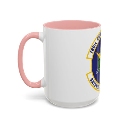 789th Communications Squadron (U.S. Air Force) Accent Coffee Mug