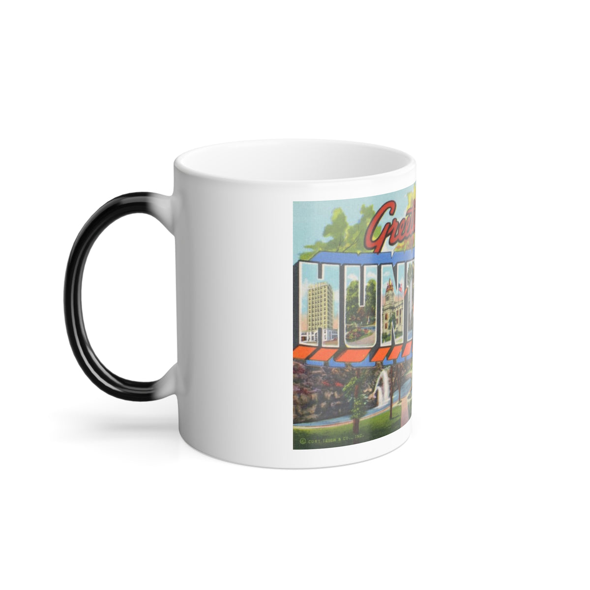 Greetings from Huntsville Ala (Greeting Postcards) Color Changing Mug 11oz