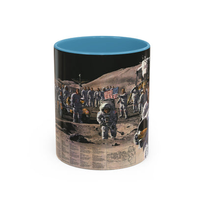 Space - Teammates in Mankind's Greatest Adventure (1973) (Map) Accent Coffee Mug