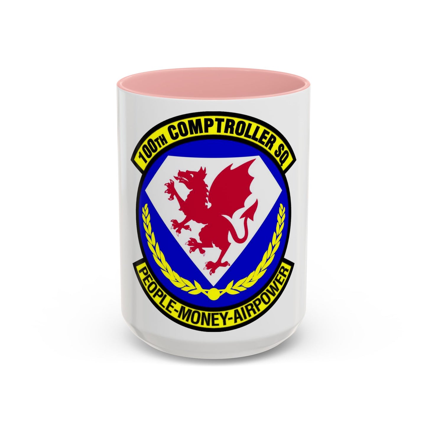 100 Comptroller Squadron USAFE (U.S. Air Force) Accent Coffee Mug