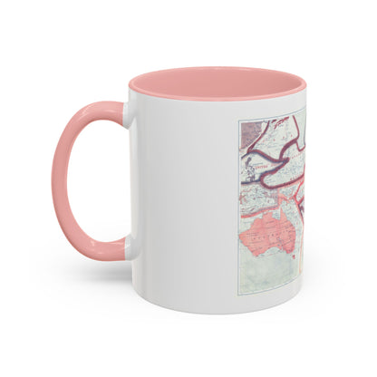 Pacific - Sovereignty and Mandate Boundary Lines (1921) (Map) Accent Coffee Mug