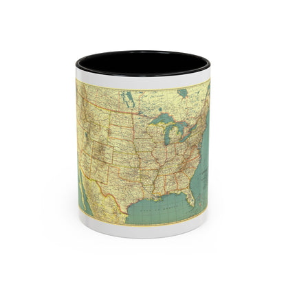 USA - The United States (1933) (Map) Accent Coffee Mug