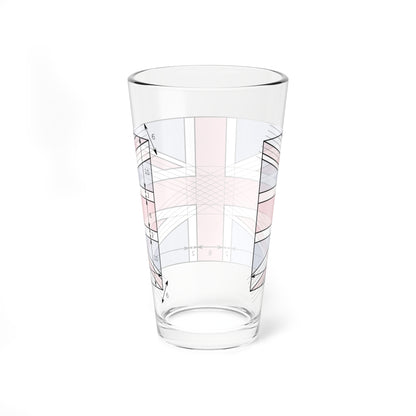 United Kingdom Flag Specifications (United Kingdom) Pint Glass 16oz