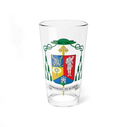 Escudo de Fernando Valera Sánchez (Spain) (Coat of Arms) Pint Glass 16oz