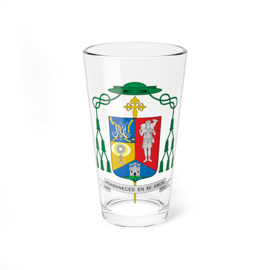 Escudo de Fernando Valera Sánchez (Spain) (Coat of Arms) Pint Glass 16oz