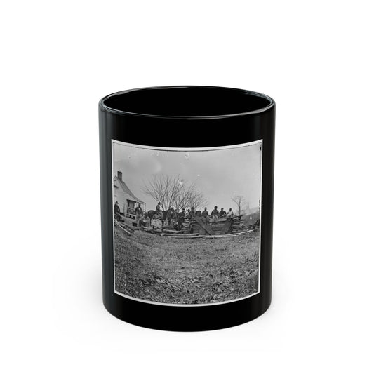 Aiken's Landing, Virginia (Vicinity). Negro Group At Aiken's Farm (U.S. Civil War) Black Coffee Mug