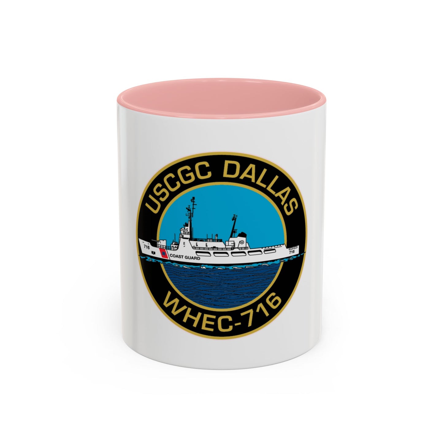 USCGC Dallas WHEC 716 2 (U.S. Coast Guard) Accent Coffee Mug
