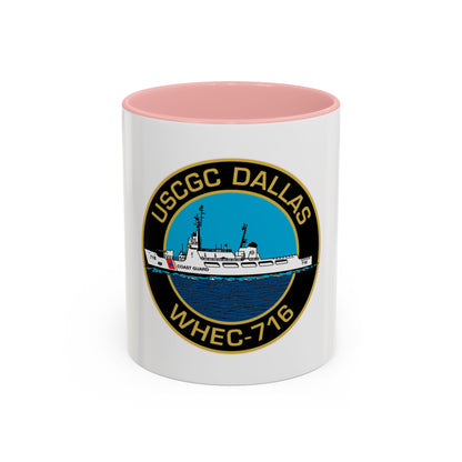 USCGC Dallas WHEC 716 2 (U.S. Coast Guard) Accent Coffee Mug
