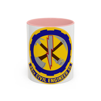 88 Civil Engineer Squadron AFMC (U.S. Air Force) Accent Coffee Mug