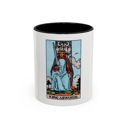 The King of Swords (Tarot Card) Accent Coffee Mug