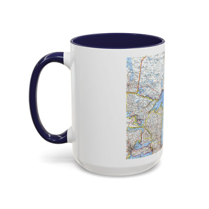 Canada - Central (1963) (Map) Accent Coffee Mug