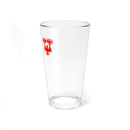 The Queens College Oxford Crest (England) (Coat of Arms) Pint Glass 16oz