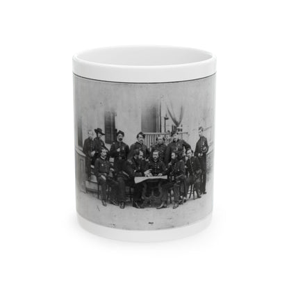 John W. Geary And Staff In Atlanta (U.S. Civil War) White Coffee Mug