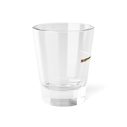 Swedish command flag 1875-1905 - Örlogsvimpel (Estonia) Shot Glass 1.5oz