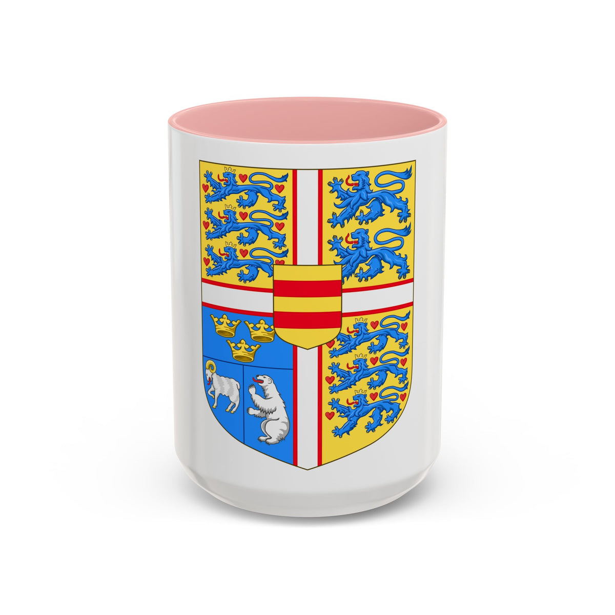 Royal arms of Denmark - Accent Coffee Mug