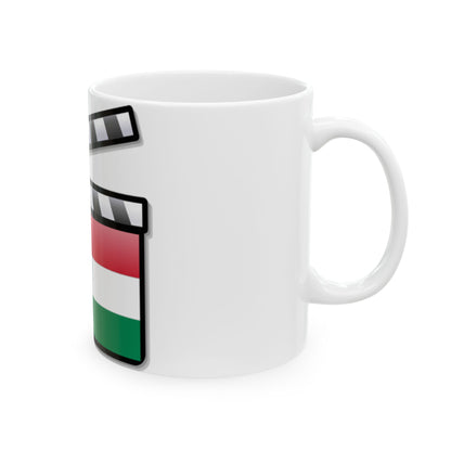 Hungary film clapperboard (Hungary) White Coffee Mug
