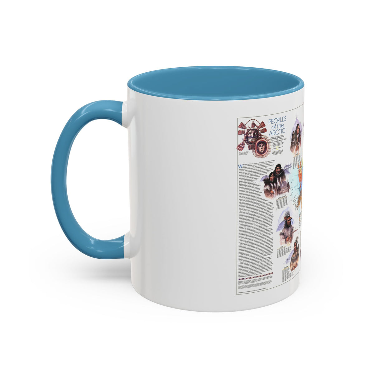 Arctic - Peoples of the (1983) (Map) Accent Coffee Mug