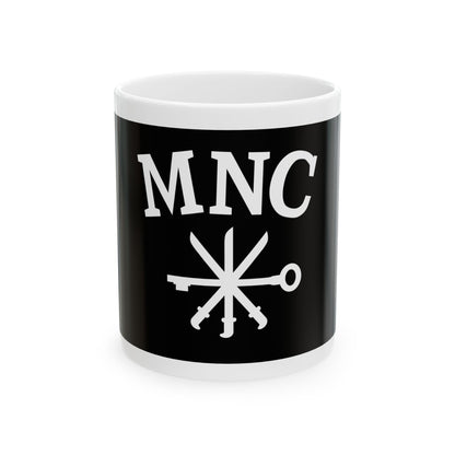 Bandera del Movimiento Nacionalista Cristiano de Cuba (Cuba) White Coffee Mug