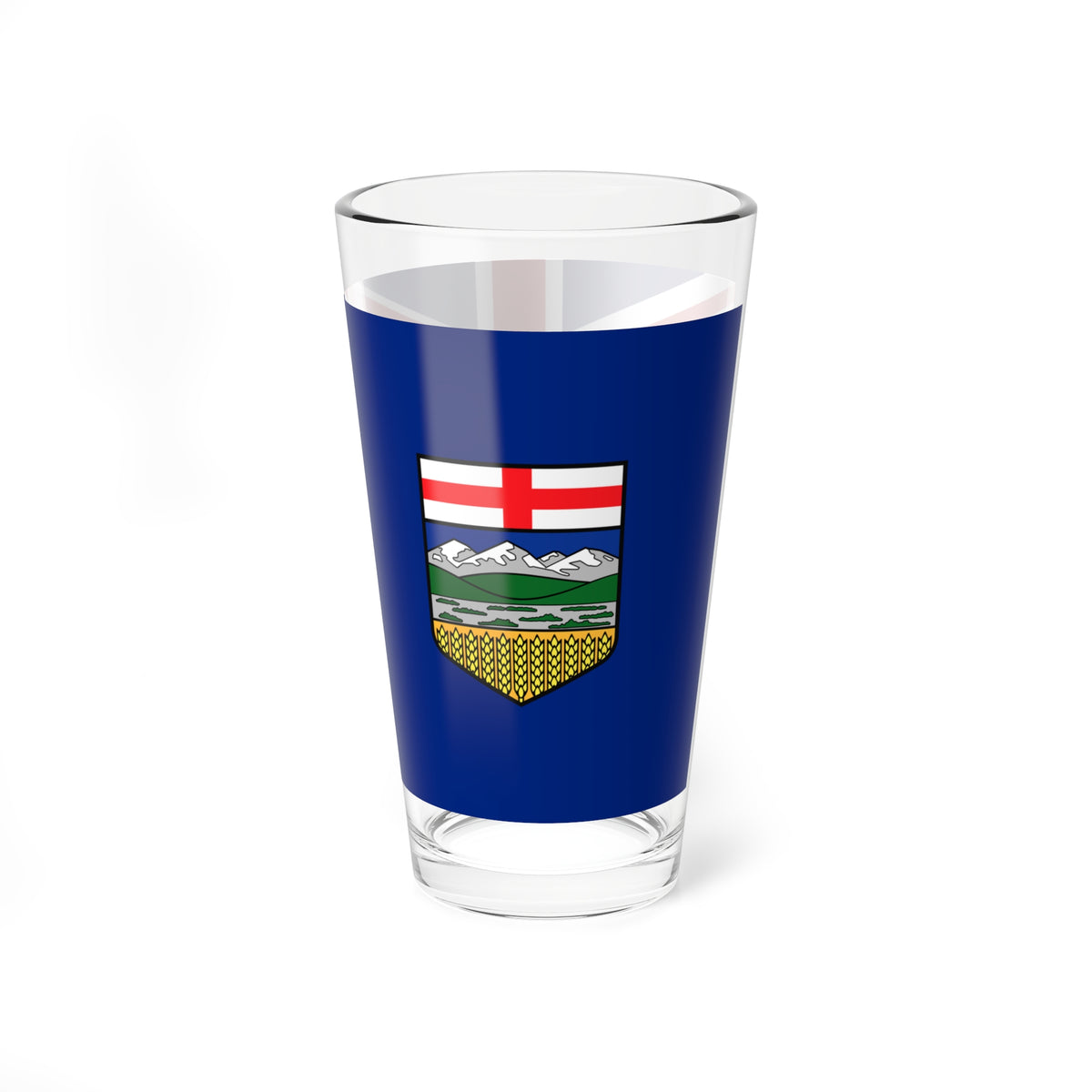Hypothetical Alberta Blue Ensign (Canada) Pint Glass 16oz