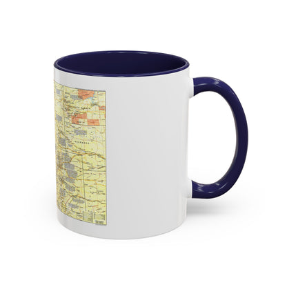USA - Central Rockies 1 (1984) (Map) Accent Coffee Mug