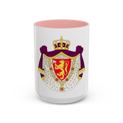 Greater royal coat of arms of Norway - Accent Coffee Mug