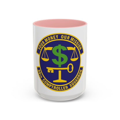 89th Comptroller Squadron (U.S. Air Force) Accent Coffee Mug