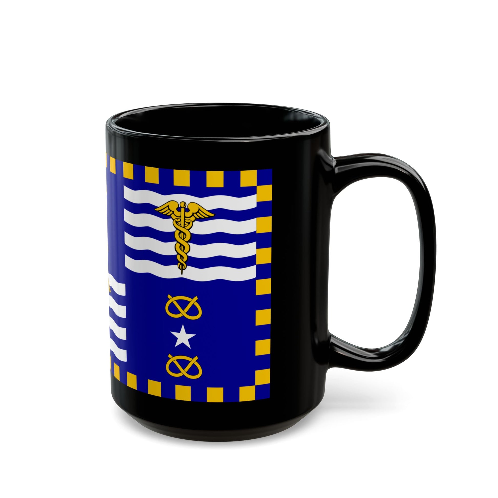 Flag of the City of Brisbane Australia - Black Coffee Mug-Go Mug Yourself