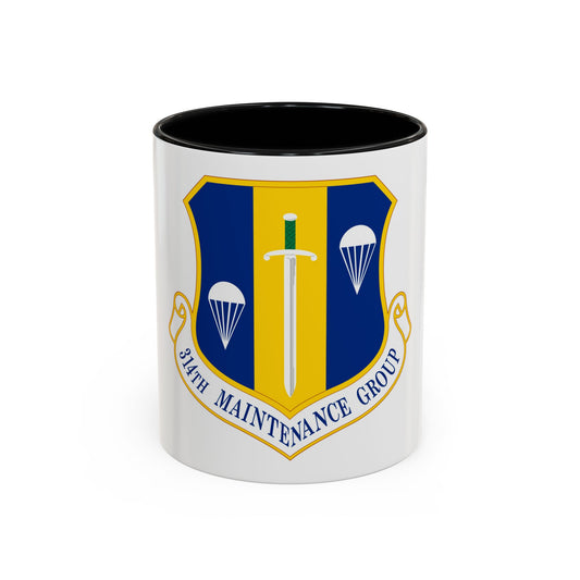 314 Maintenance Group AETC (U.S. Air Force) Accent Coffee Mug