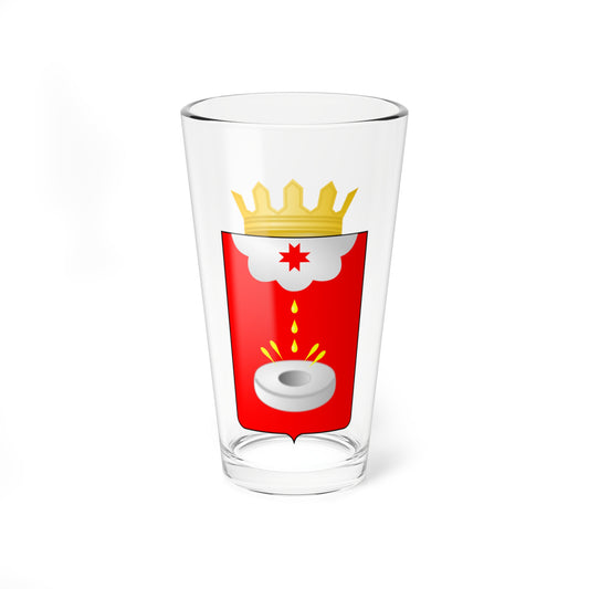 Coat of Arms of Yukamenskoe rayon Udmurtia (Russia) (Coat of Arms) Pint Glass 16oz