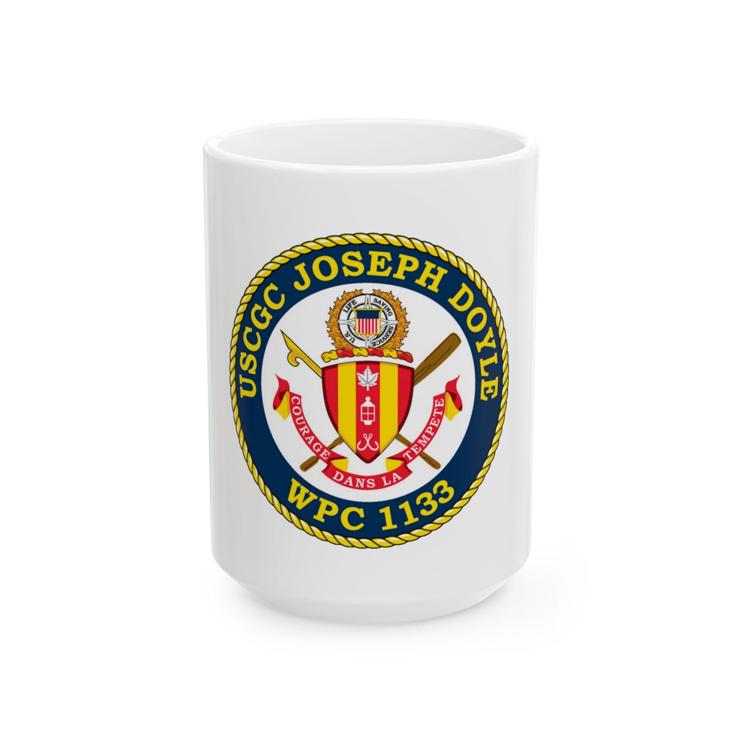 USCG C JOSEPH DOYLE W PC 1133 (U.S. Coast Guard) White Coffee Mug