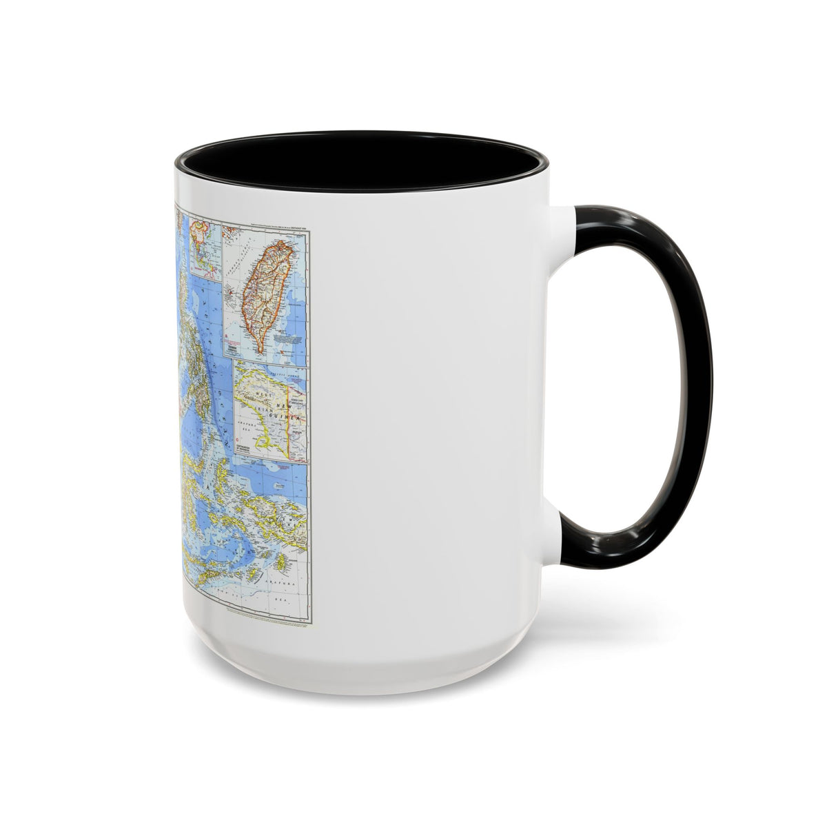 Asia - Southeast (1968) (Map) Accent Coffee Mug