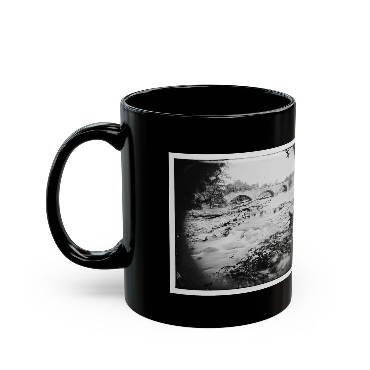Antietam, Maryland. View Of Antietam Bridge (U.S. Civil War) Black Coffee Mug